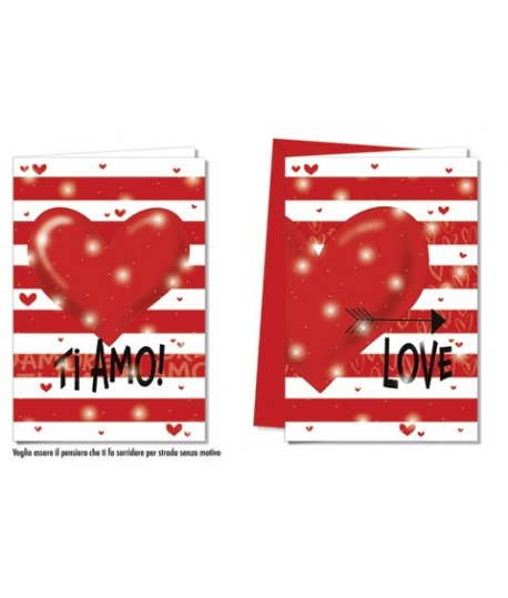 BIGLIETTO CROMO LOVE LO.8934 12PZ