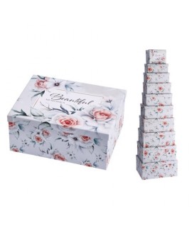 SET SCATOLE STAR"ROSE"RETT.10PZ 103964