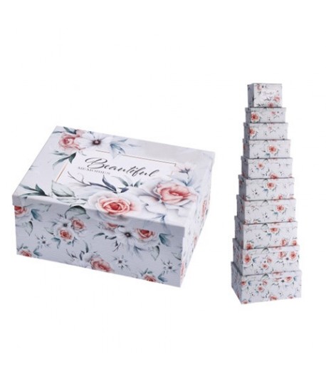SET SCATOLE STAR"ROSE"RETT.10PZ 103964