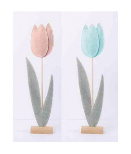 TULIPANO PANNO C/BASE 13X6X58H CI38456