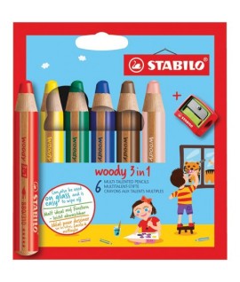PASTELLI STABILO WOODY 3IN1 8806-2 6C