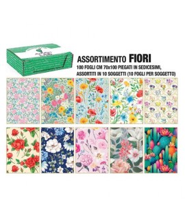 CARTA REGALO KARTOS 70X100 FIORI 100FF