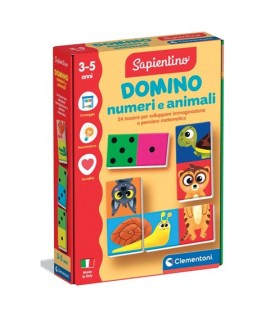 CLEMENTONI 16841 DOMINO NUMERI E ANIMALI