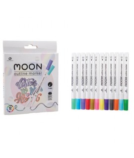 PENNARELLI OUTLINE MOON 12 COLORI