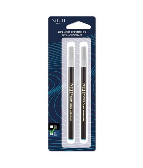 REFILL ROLLER PLAST. NIJI 61911 BLU 2PZ