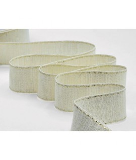 NASTRO RUSTICO LAME'F11/40 36MM ORO 20MT