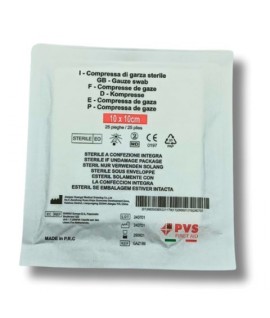 GARZA IDROFILA STERILCOMPR. CM10X10 25PZ