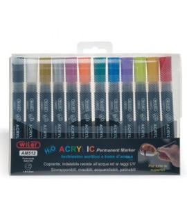 PENNARELLI ACRILICI WILER 12PZ. ASSORT.