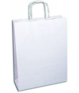 BORSETTA CARTA C/MANICI CM24*27 BIANCA