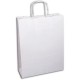 BORSETTA CARTA C/MANICI CM27*36 BIANCA