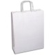 BORSETTA CARTA C/MANICI CM46*49 BIANCA