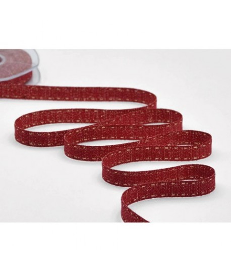 NASTRO RUSTICO LAME'F11/15 12MM ROSSO 20