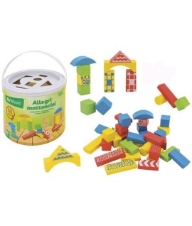 GLOBO 40536 COSTRUZIONI IN LEGNO 50PZ