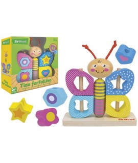 GLOBO 41755 GIOCO FARFALLA IN LEGNO