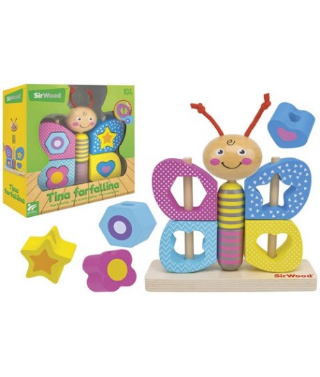GLOBO 41755 GIOCO FARFALLA IN LEGNO
