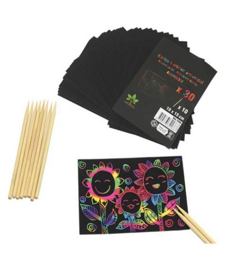 SCRATCH ART ARCOBALENO 10*15 30FG. 13279
