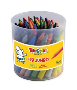 PAST.CERA JUMBO TOY COLOR 48PZ BARATTOLO
