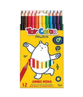 PASTELLI TOY COLOR JUMBO ESAGON.12PZ 064
