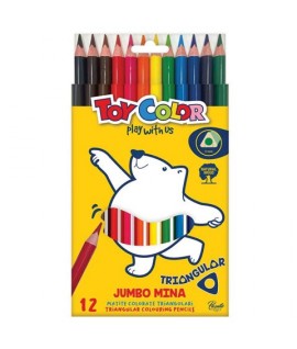 PASTELLI TOY COLOR JUMBO TRIANG.12PZ 067