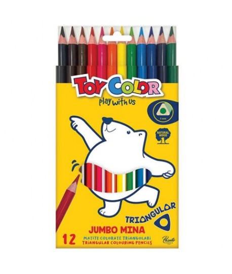 PASTELLI TOY COLOR JUMBO TRIANG.12PZ 067