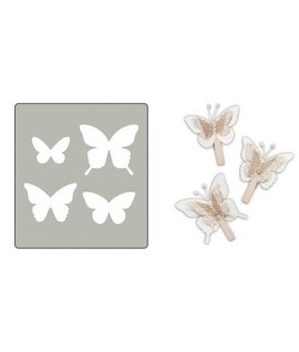 FUSTELLA ACCIAIO ALTA SRD004 FARFALLE