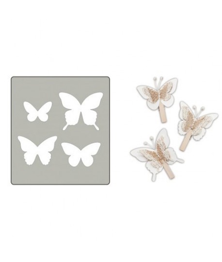 FUSTELLA ACCIAIO ALTA SRD004 FARFALLE