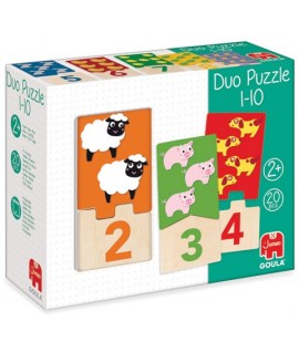 GOULA 53329 DUO PUZZLE 1-10