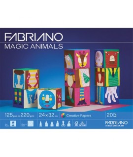 ALBUM FABRIANO MAGIC ANIMALS 24X32 20FF