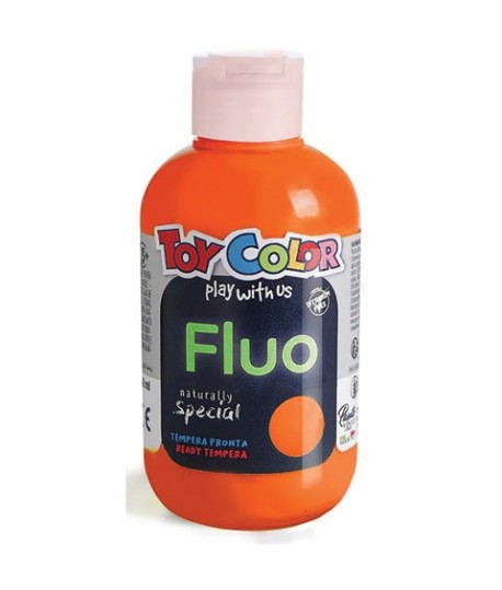 TEMPERA TOYCOLOR ARANCIO FLUO 250ML