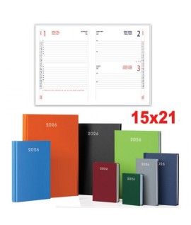 AGENDA GIORN.15X21 CB SD BULK 7136BK