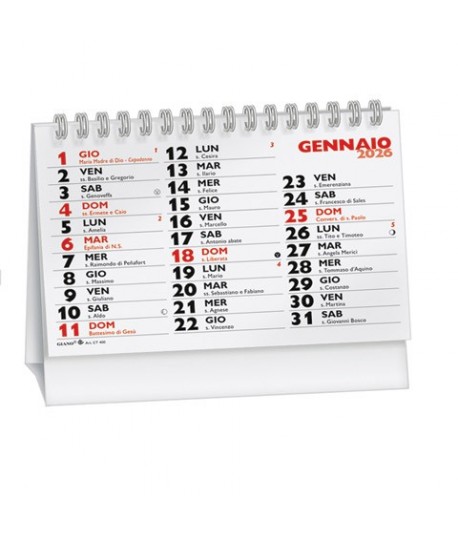 CALENDARIO TAVOLO 14X10 SPIR CT400