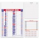 CALENDARIO OLANDESE 29X47 ROS/BL PA620RO