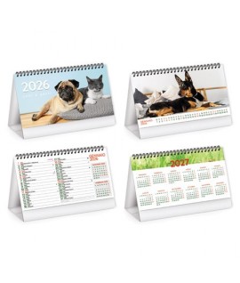 CALENDARIO TAVOLO 19X14 CANI/GATTI PA403