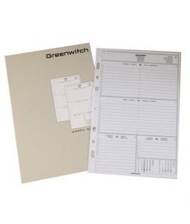 RICAMBIO ORGANIZER SETTIMANALE 9,5*17