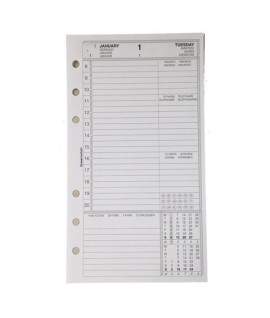 RICAMBIO ORGANIZER GIORNALIERO 9,5*17