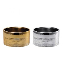 VASO CERAMICA ORO/ARGENTO D17X9H 103505