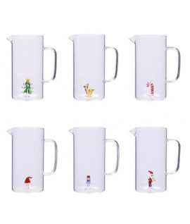 CARAFFA VETRO DEC.NATALE 1,2LT 107734