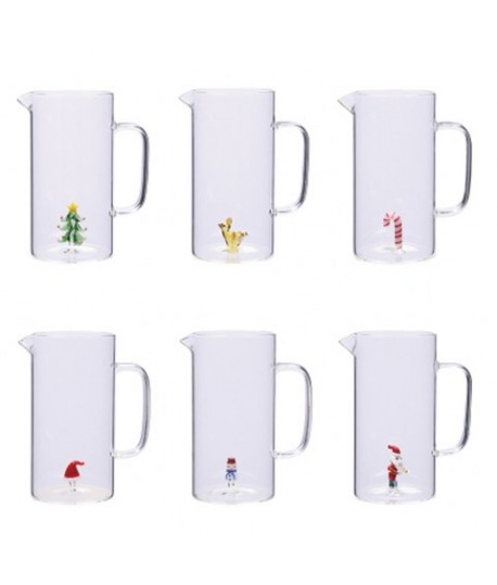CARAFFA VETRO DEC.NATALE 1,2LT 107734