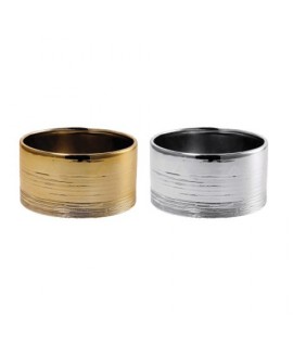VASO CERAMICA ORO/ARGENTO D15X8H 103504