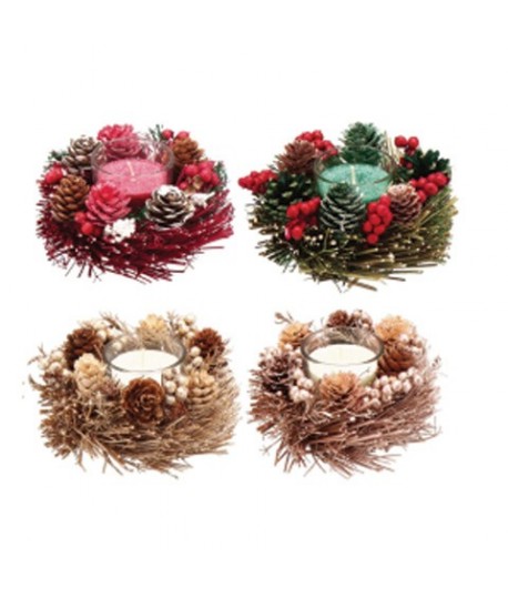 P/CANDELA CON GHIRLANDA D14X7 104061