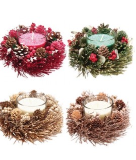 P/CANDELA CON GHIRLANDA D16X9 104062