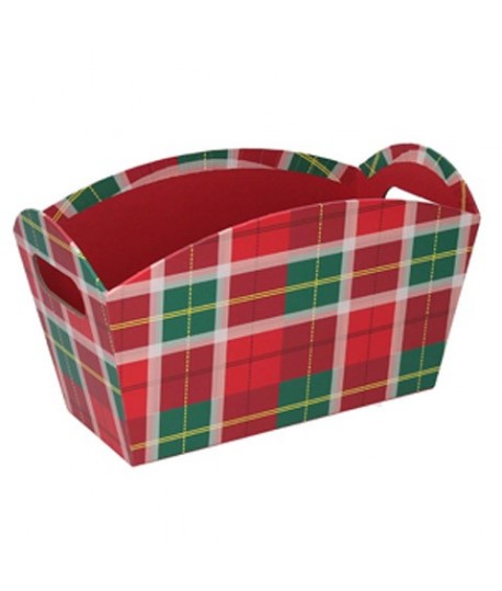 CESTA ROSSO SCOZZESE 25X14X15 938484