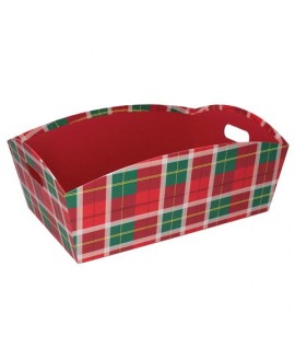 CESTA ROSSO SCOZZESE 38X27X15 938486