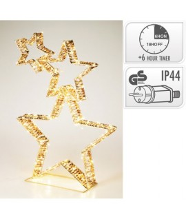 STELLE LED 3PZ ORO CM80 AMZ141240