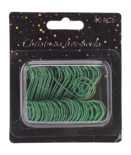 GANCETTI PER ALBERO VERDI 40PZ AWR000070