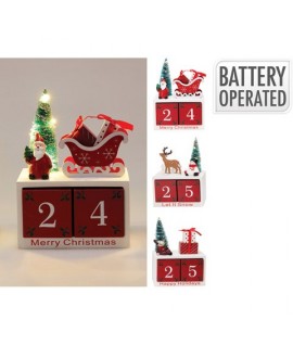 DECORO AVVENTO LEGNO LED CM15 AX5350640