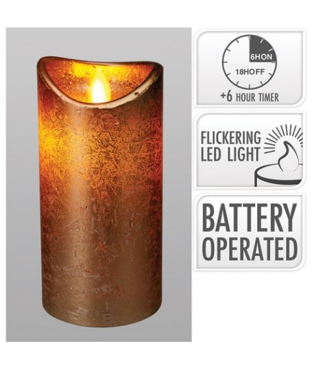 CANDELA LED ORO C/TIMER CM7X15 AX5442220