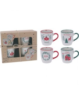 MUG CERAMICA NATALE 4PZ ML200 Q75600810