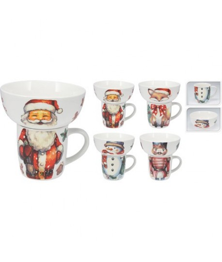 MUG+CIOTOLA PORCELLANA NATALE Q96001090