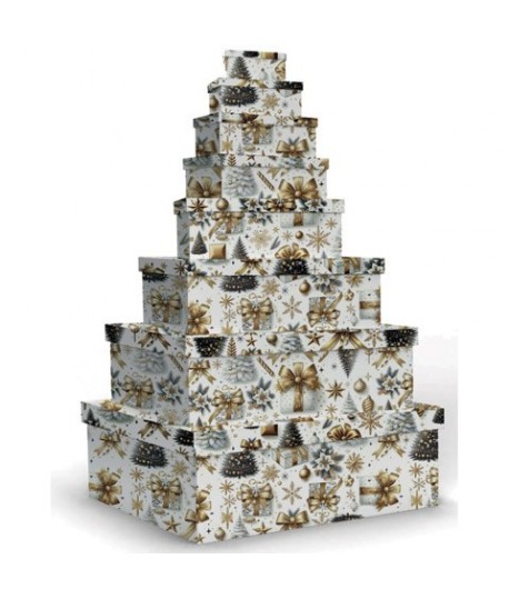 SET SCATOLE MARPIMAR REGALO XMAS ORO 8PZ